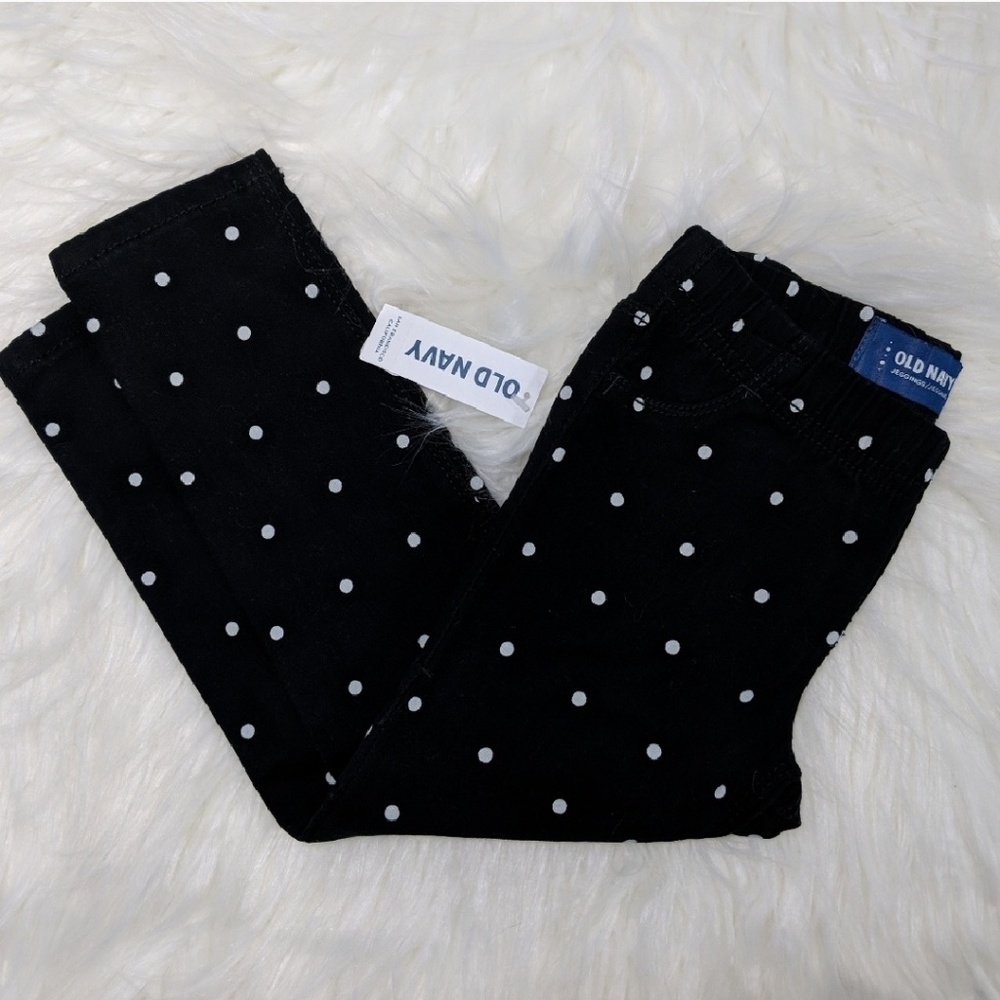 Old Navy polka-dot jeggings - 3 + 5T